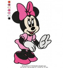 Minnie Mouse 21 Embroidery Designs